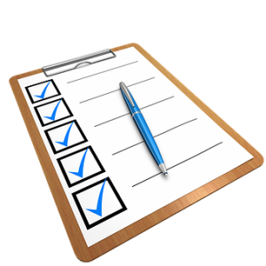 A checklist to prep for the GMAT is a great idea. A blank one, though, not so much...