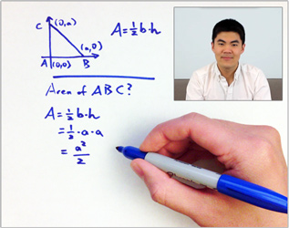 Screenshot of SAT Tutoring over Online Webcam