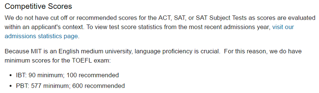 mit toefl requirement phd